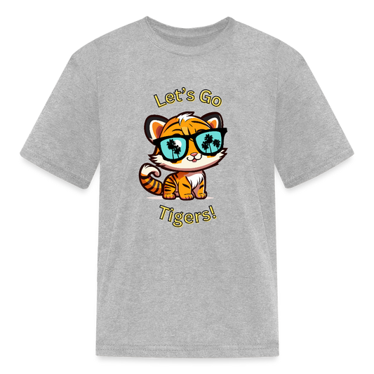 Let's Go Tigers Kids' T-Shirt - heather gray