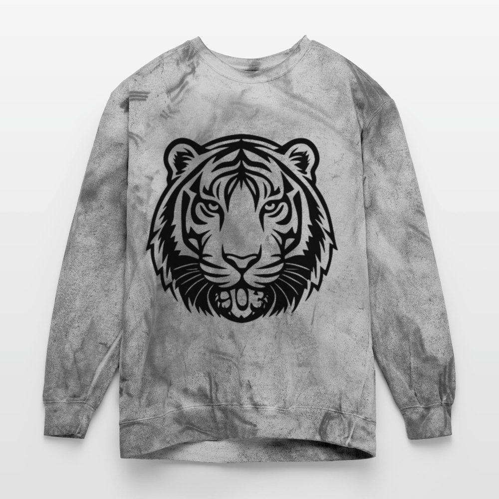 Tiger 903 Unisex Colorblast Crewneck Sweatshirt - smoke