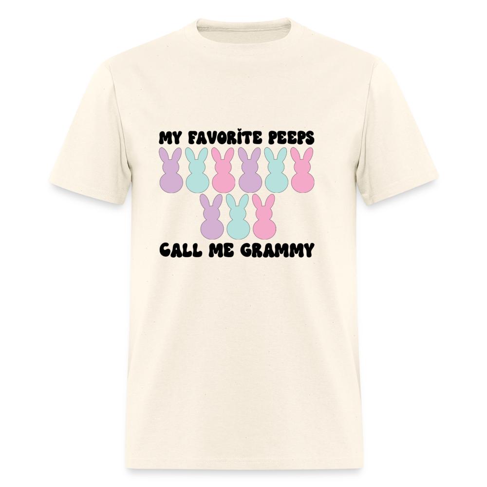 My Favorite Peeps Call Me Grammy T-Shirt | GILDAN 5000 - sweet cream heather