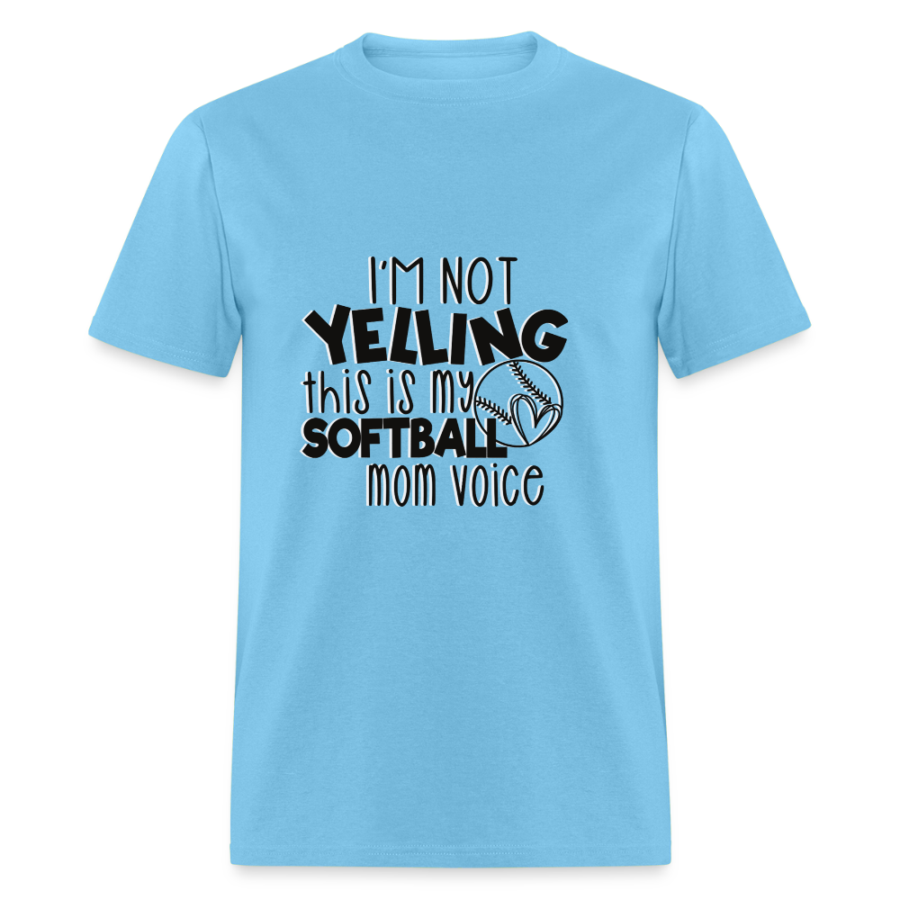 Softball Mom Voice Classic T-Shirt - aquatic blue