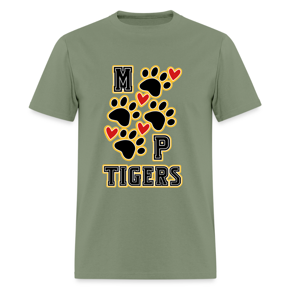 MP Tiger Heart & Sole T-Shirt | GILDAN 5000 - military green