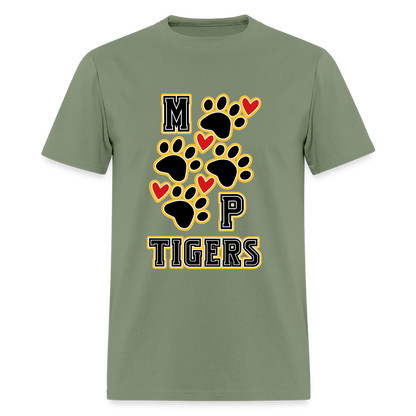 MP Tiger Heart & Sole T-Shirt | GILDAN 5000 - military green