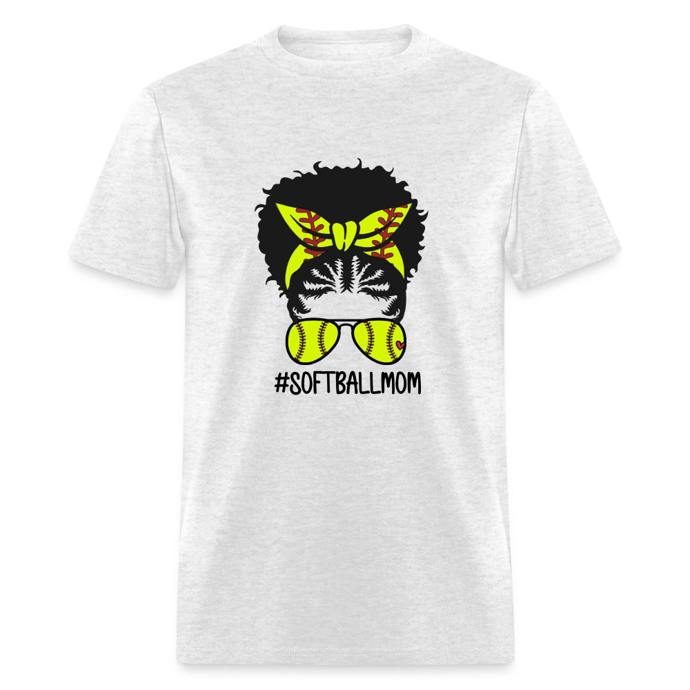 Soft Ball Mom Fro Classic T-Shirt - light heather gray