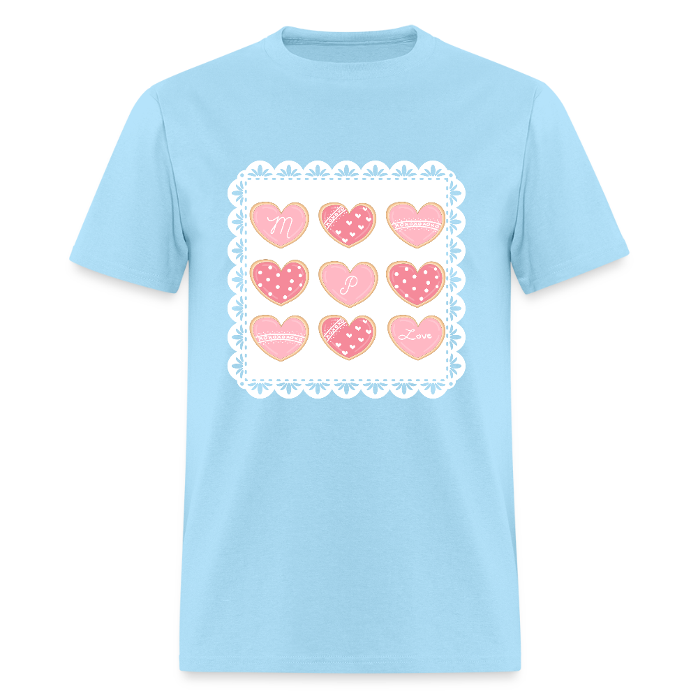 MP LOVE COOKIES- Child Nutrition T-Shirt | GILDAN 5000 - powder blue