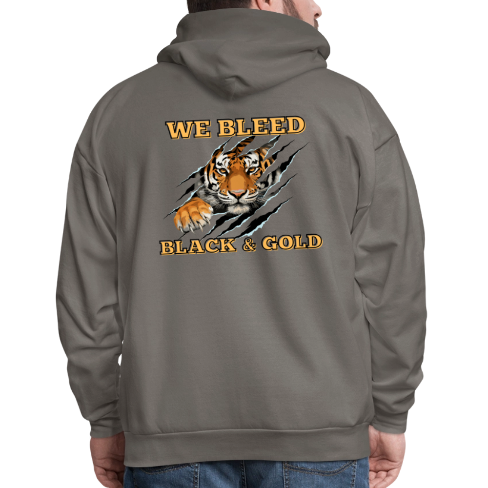 MP Bleed Black and Gold Hoodie - asphalt gray