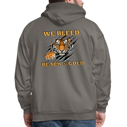 MP Bleed Black and Gold Hoodie - asphalt gray