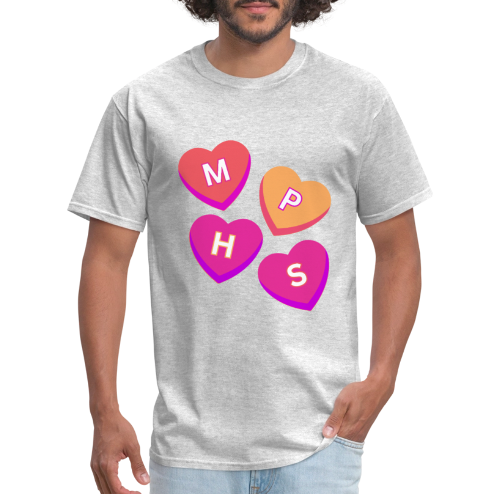 MPHS Convo Hearts Classic T-Shirt - heather gray
