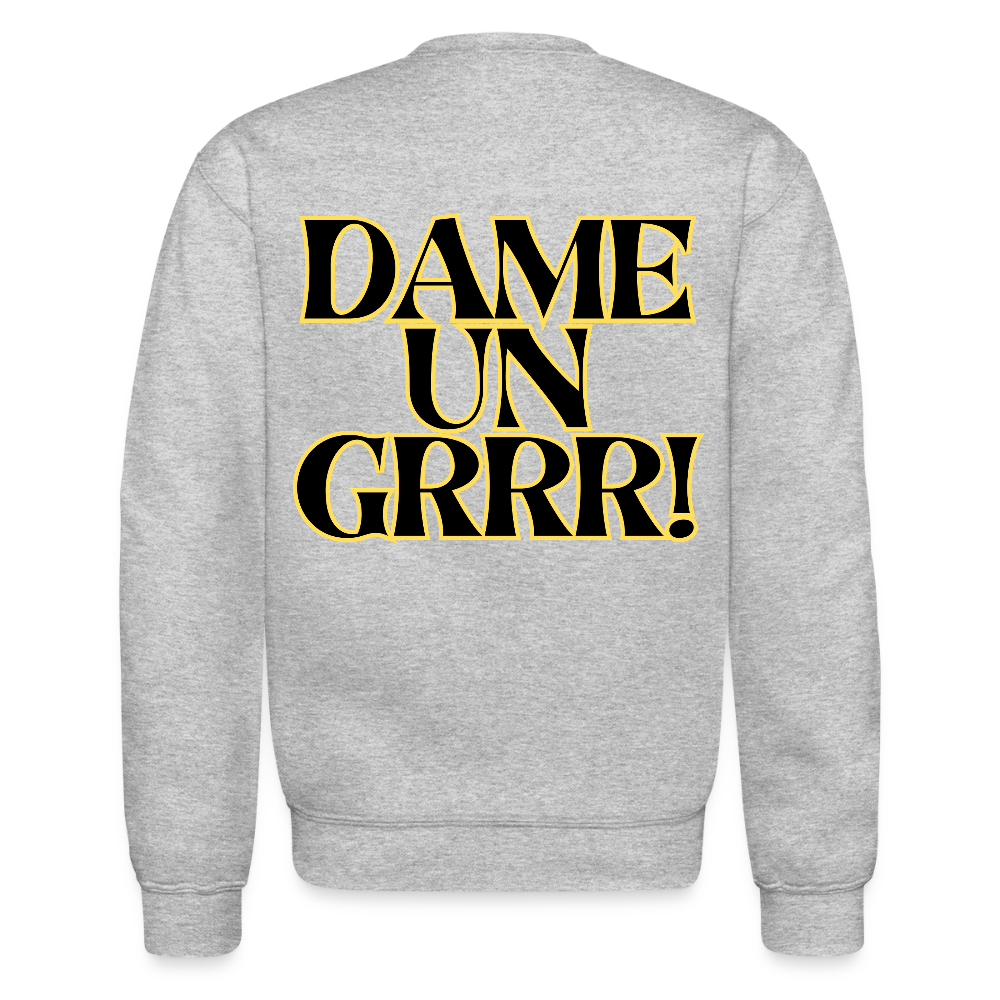 Solo aquí por el Tigre! Crewneck Sweatshirt - heather gray