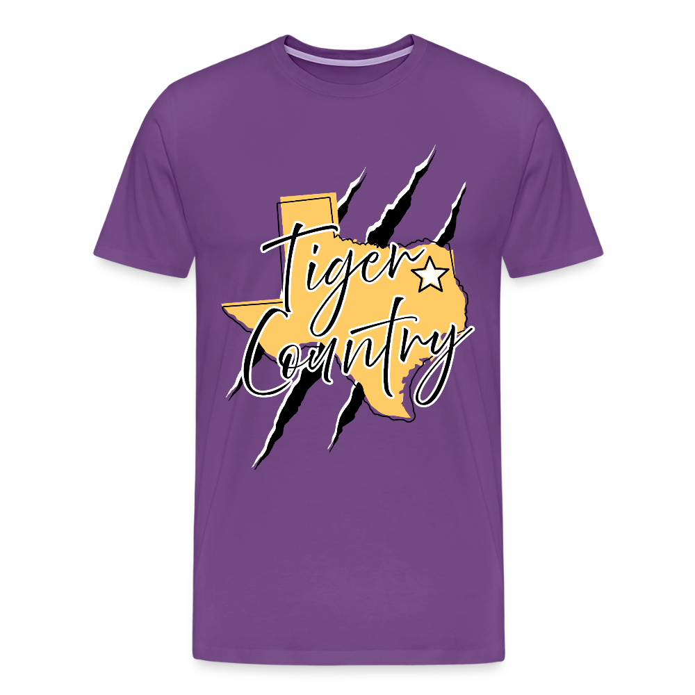 Tiger Country Premium Adult T-Shirt - purple