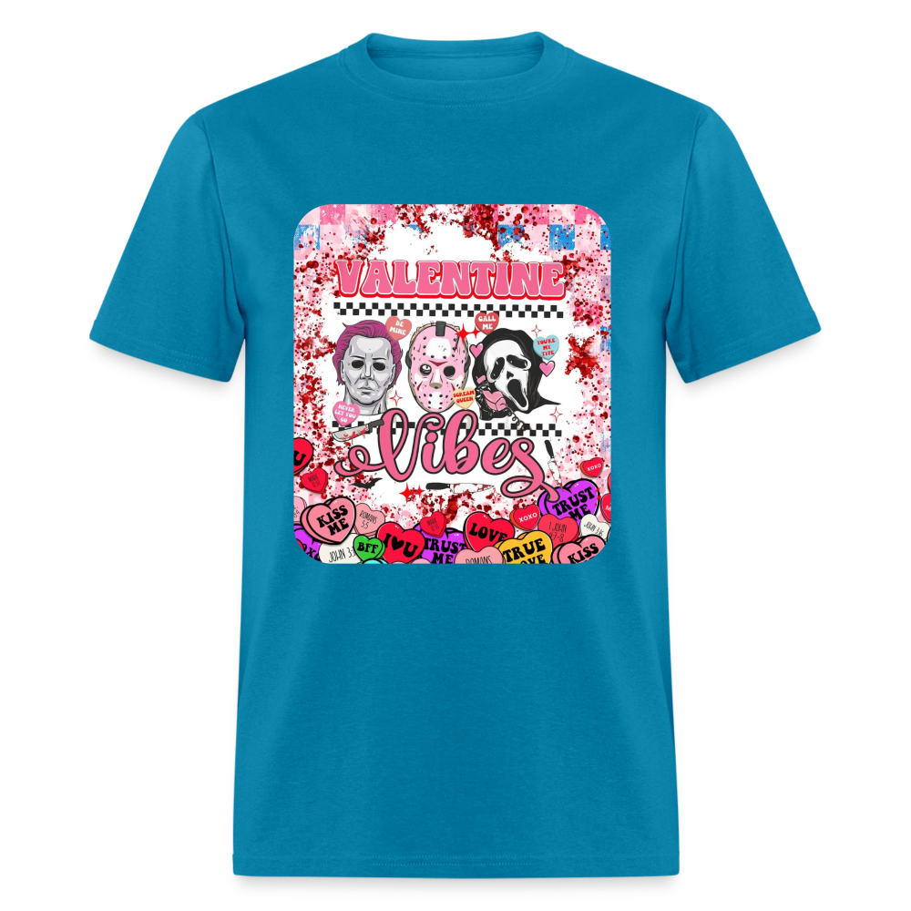 Valentine Vibes Unisex Classic T-Shirt - turquoise