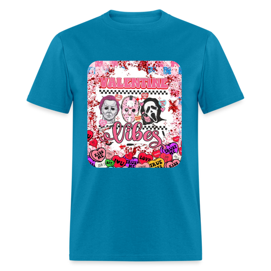 Valentine Vibes Unisex Classic T-Shirt - turquoise