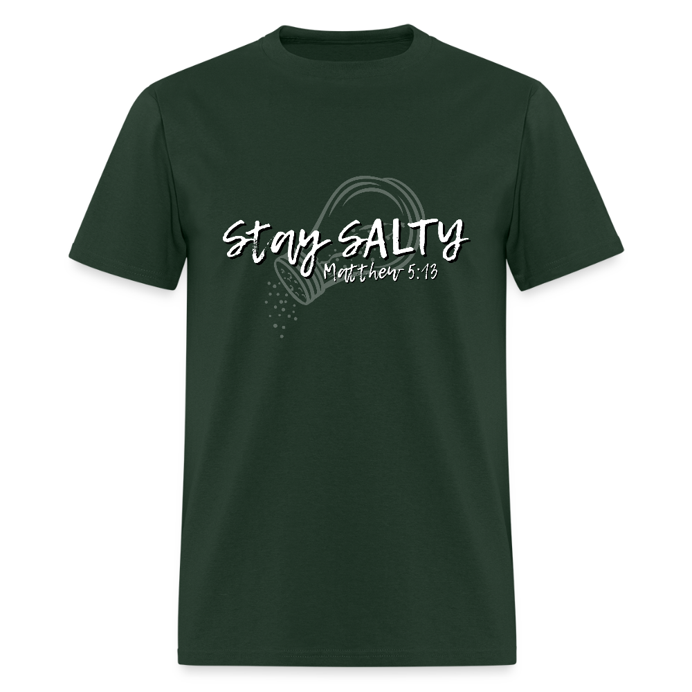 Stay Salty T Shirt - forest green