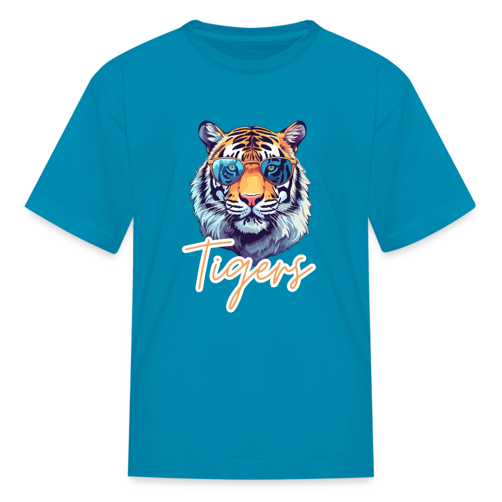 Kids' Cool Cats T-Shirt - turquoise