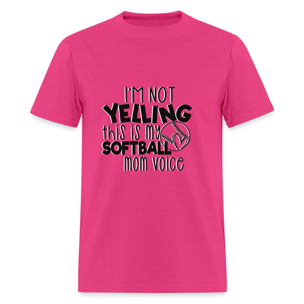 Softball Mom Voice Classic T-Shirt - fuchsia