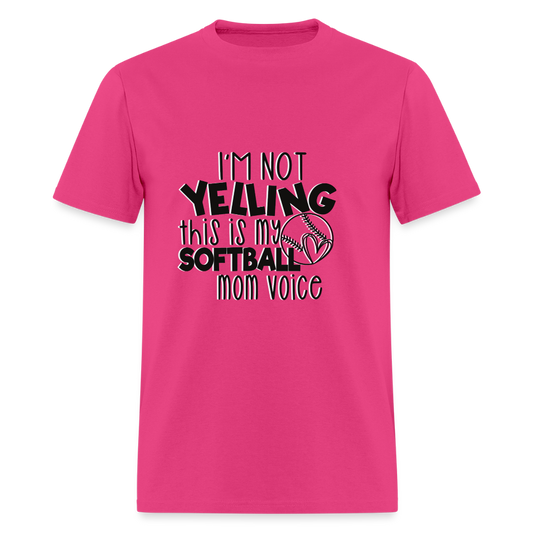 Softball Mom Voice Classic T-Shirt - fuchsia