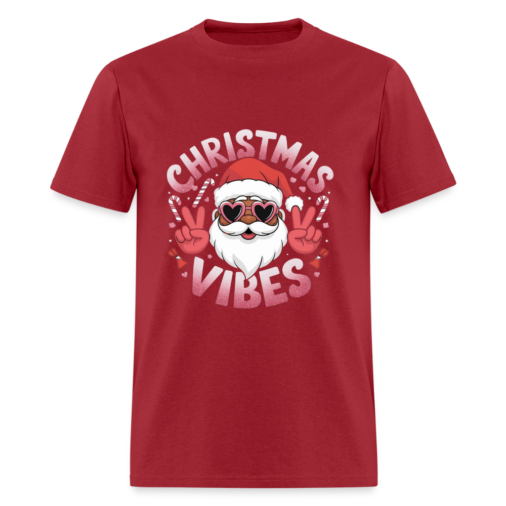 Christmas Vibes Unisex Classic T-Shirt - dark red