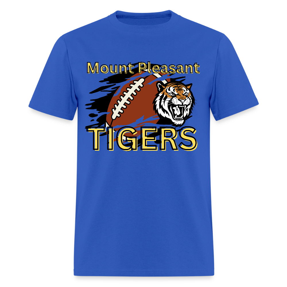 Mount Pleasant TIGERS Football T-Shirt | GILDAN 5000 - royal blue