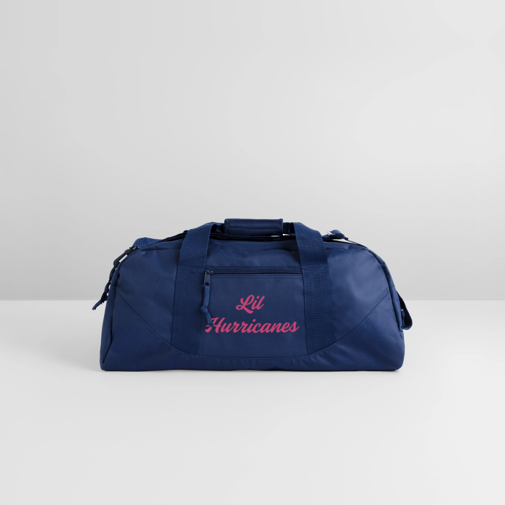 Lil Hurricanes Recycled Duffel Bag - navy