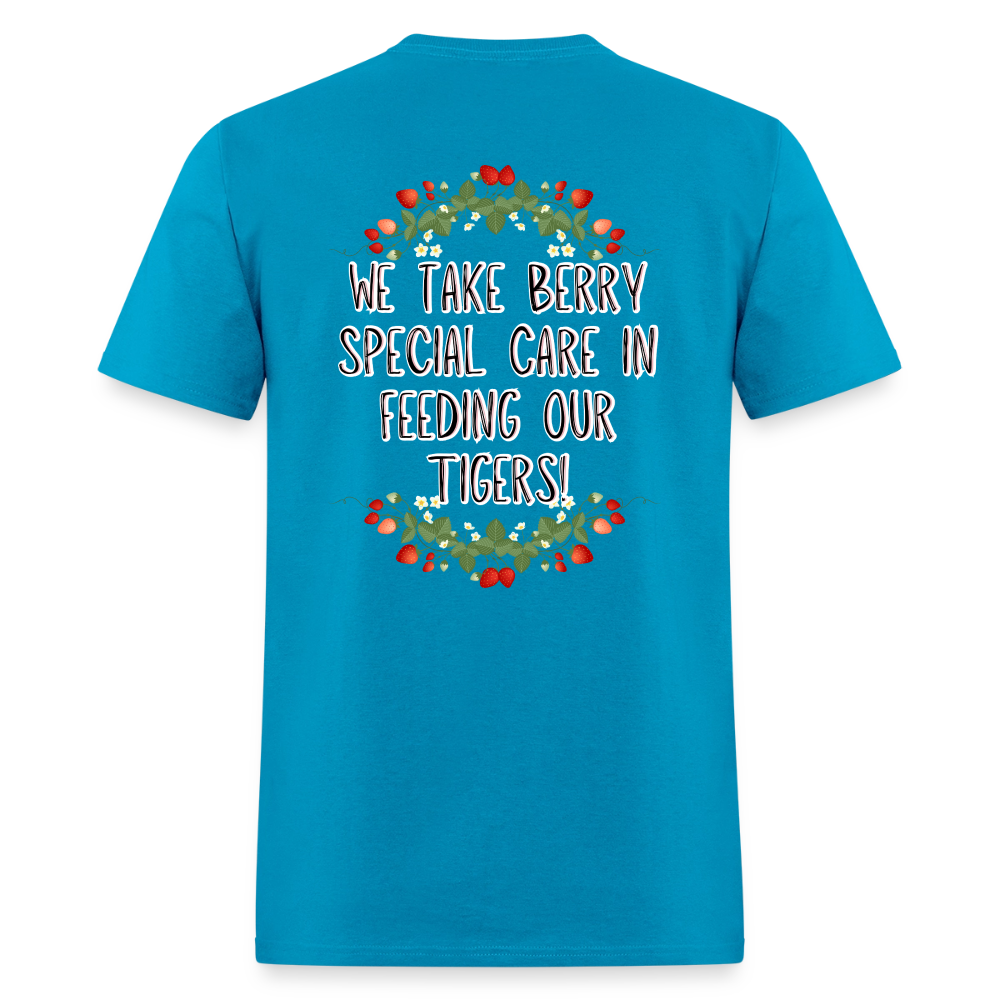 MPHS Berry Special Care in Feeding Our Tigers T-Shirt | GILDAN 5000 - turquoise