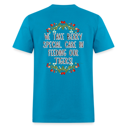 MPHS Berry Special Care in Feeding Our Tigers T-Shirt | GILDAN 5000 - turquoise