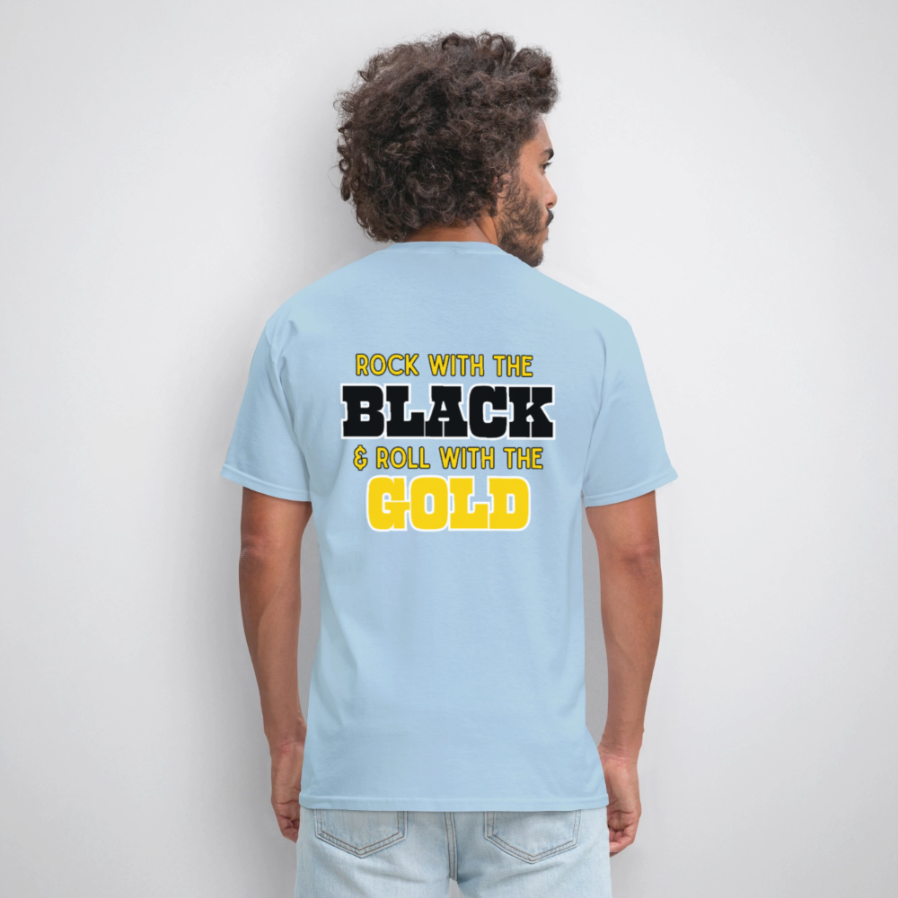 Rock & Roll Cheer T-Shirt | GILDAN 5000 - powder blue