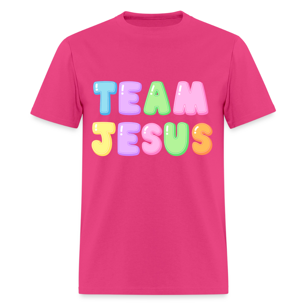 Team Jesus T-Shirt | GILDAN 5000 - fuchsia