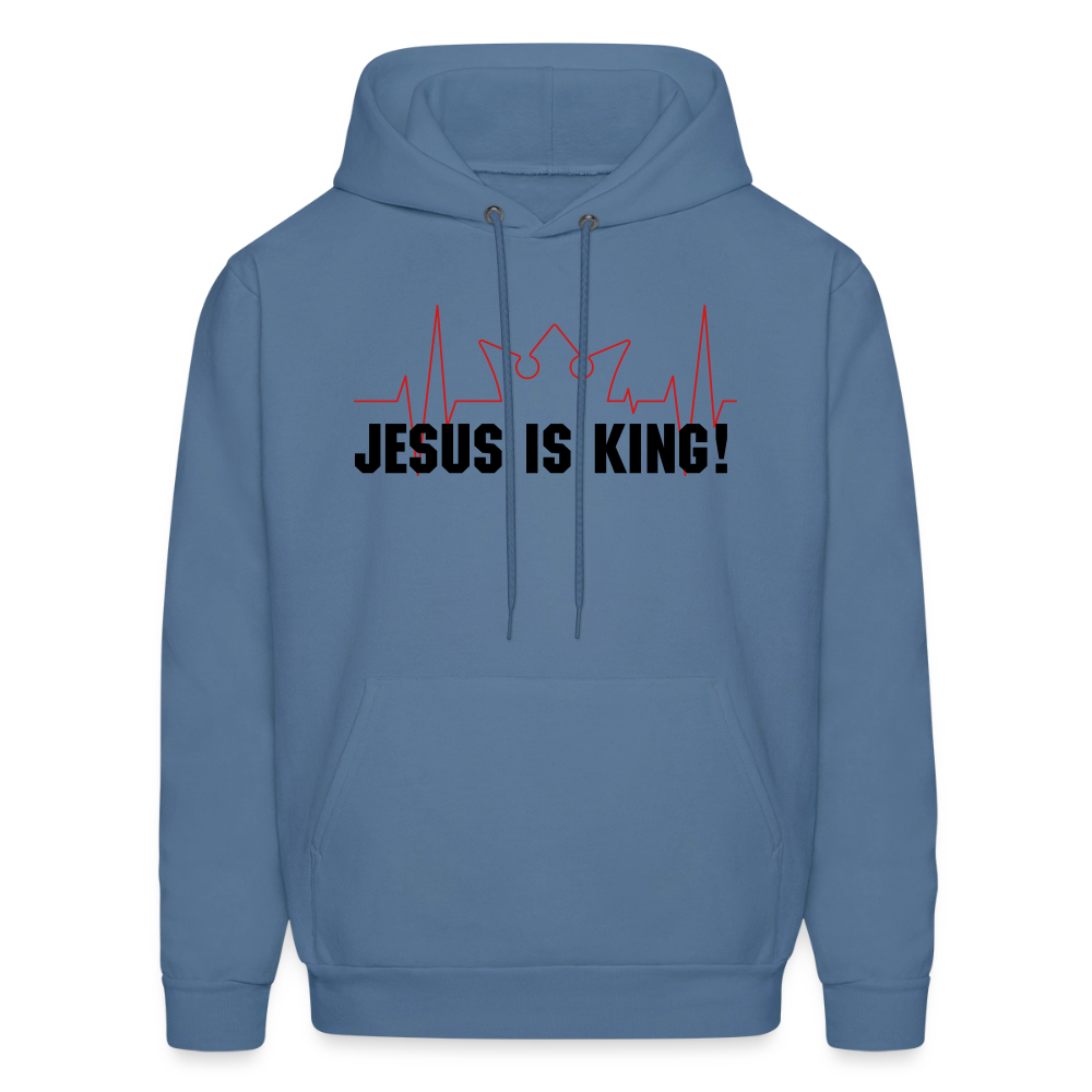 Jesus is King! Men's Hoodie - denim blue