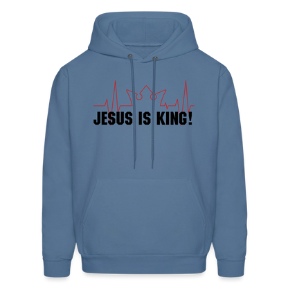 Jesus is King! Men's Hoodie - denim blue