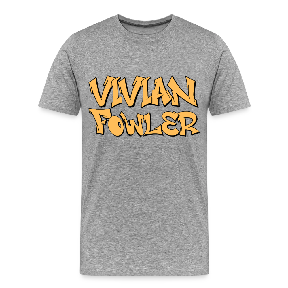 Vivian Fowler Graffiti Premium Adult T-Shirt - heather gray