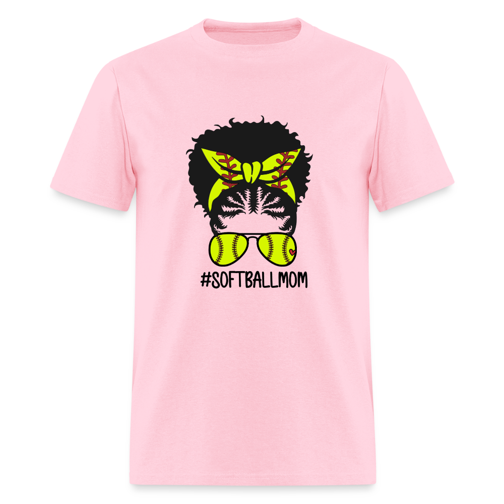 Soft Ball Mom Fro Classic T-Shirt - pink
