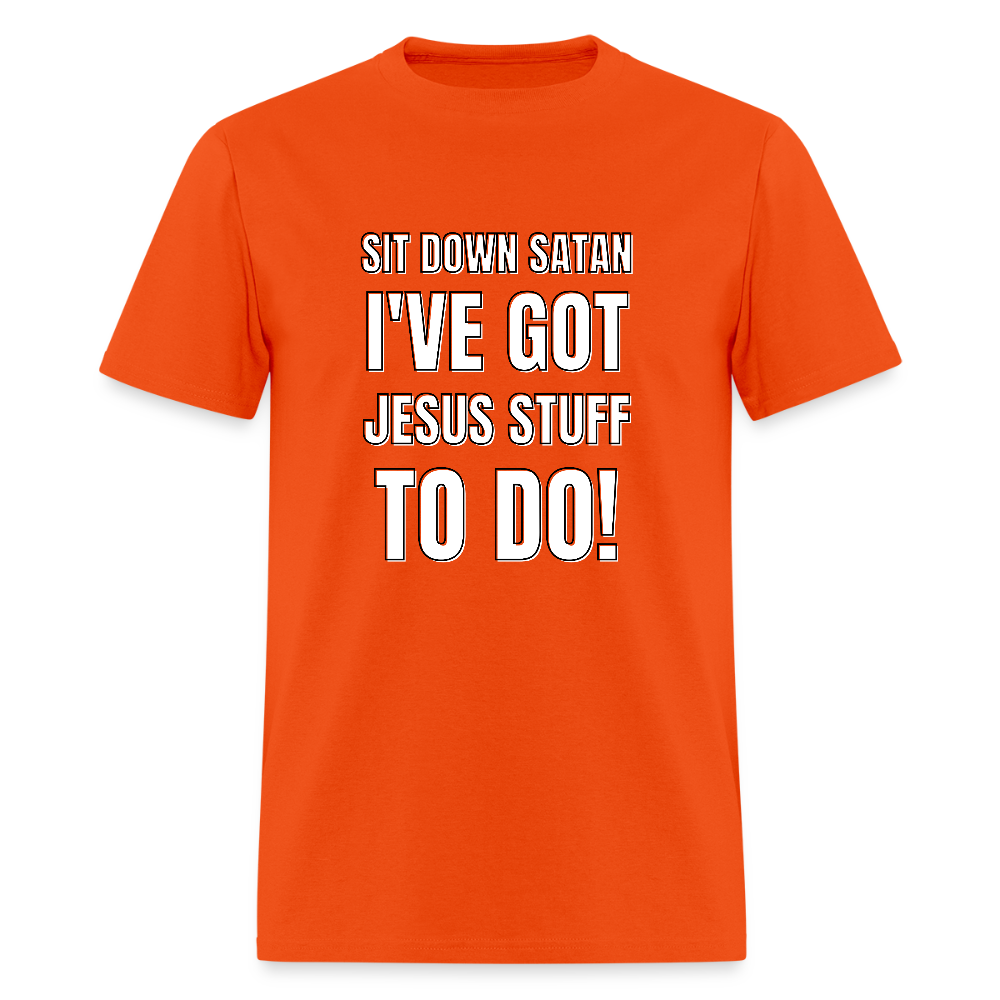 Sit Down Satan Unisex Classic T-Shirt - orange