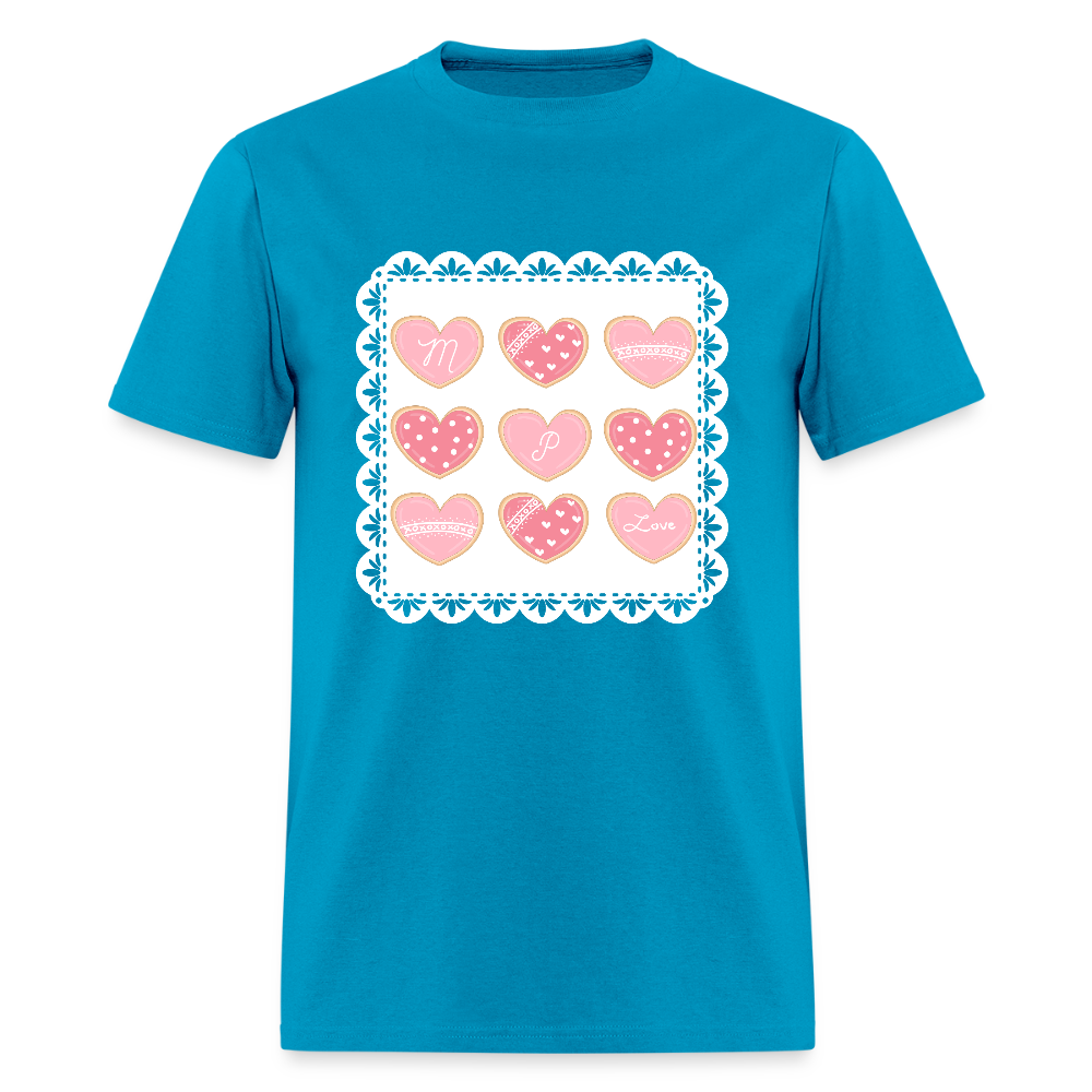 MP LOVE COOKIES- Child Nutrition T-Shirt | GILDAN 5000 - turquoise