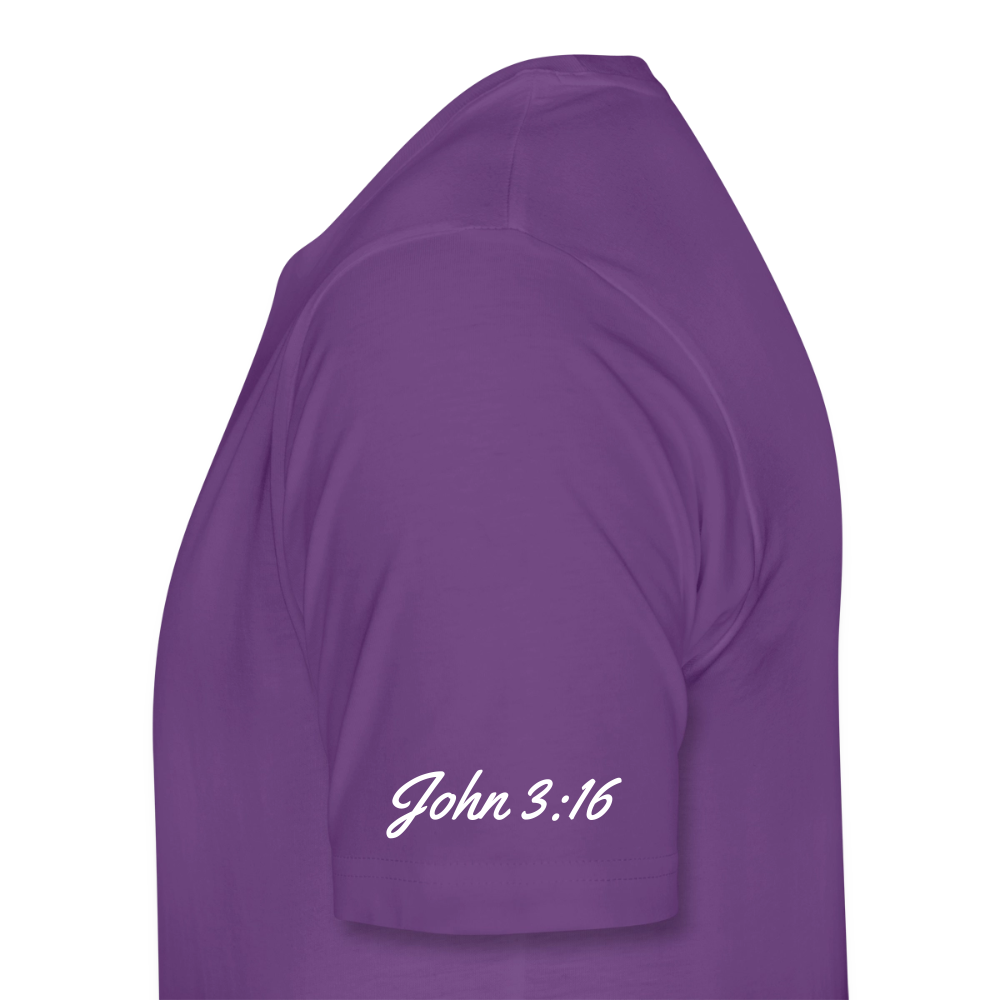 Jesus Gave His Life for Me and You! Premium Adult T-Shirt - purple