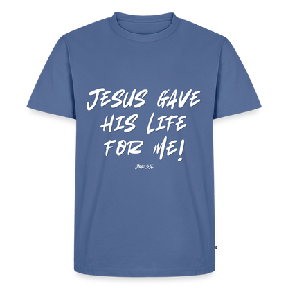Jesus Gave His Life for Me and You! Premium Adult T-Shirt - stone blue 
