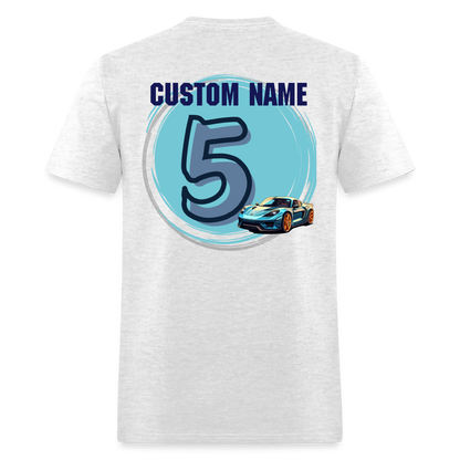 Daddy of the Birthday Car 5 Custom Classic T-Shirt - light heather gray