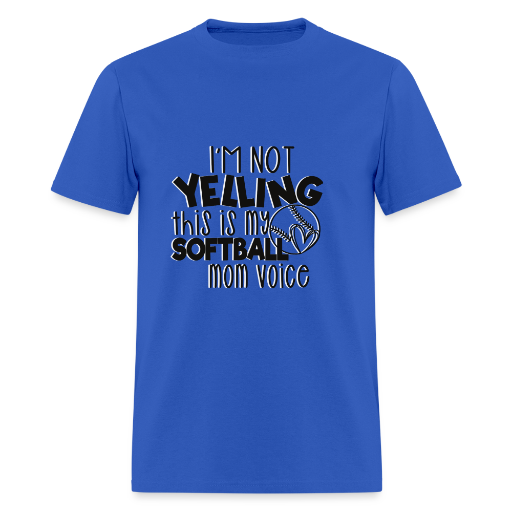 Softball Mom Voice Classic T-Shirt - royal blue