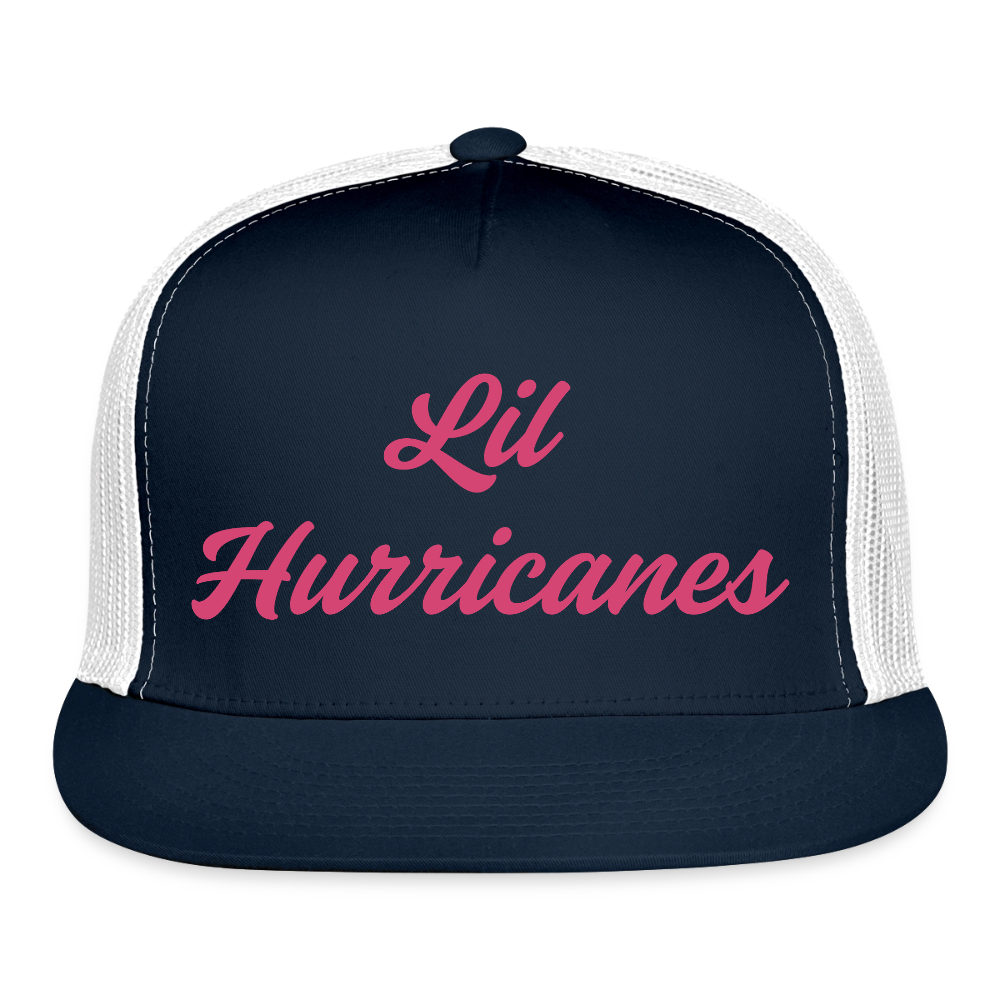Lil Hurricanes # 2 Trucker Hat - navy/white