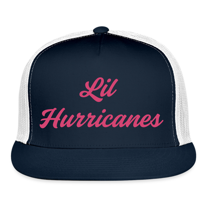 Lil Hurricanes # 2 Trucker Hat - navy/white