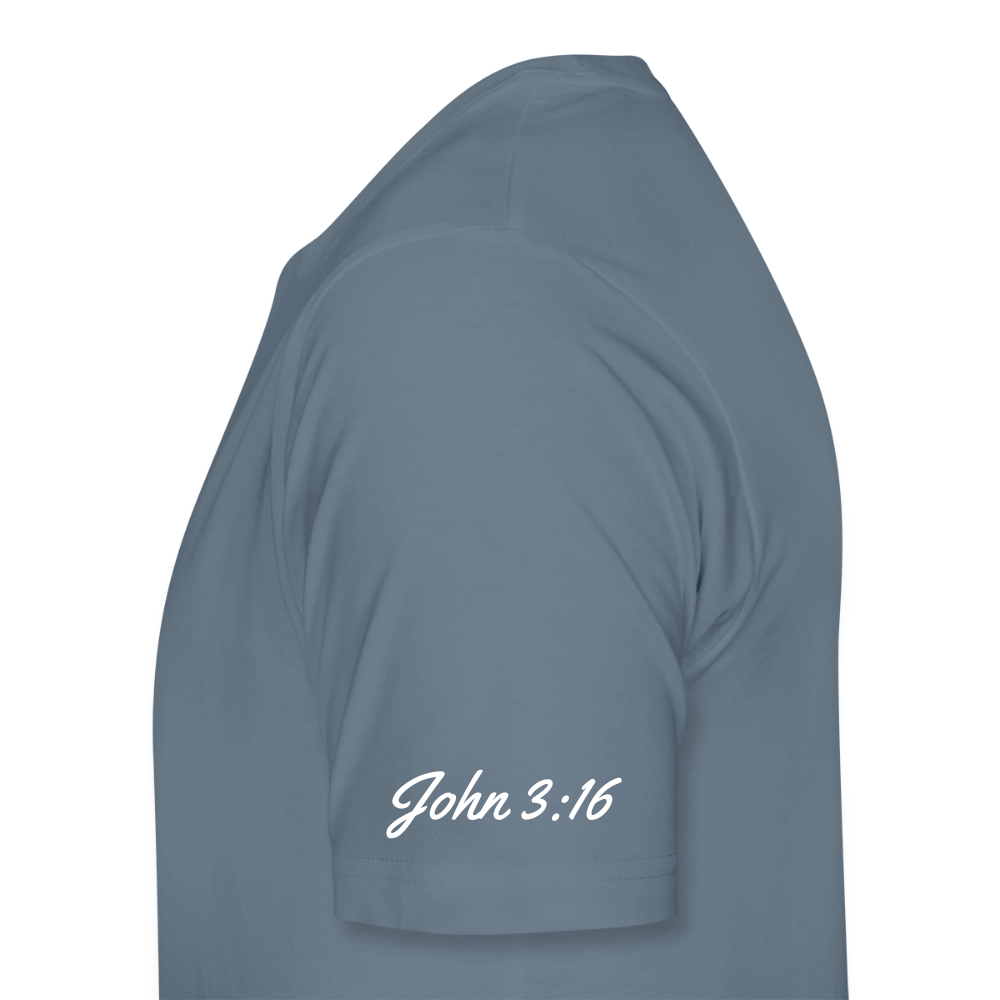 Jesus Gave His Life for Me and You! Premium Adult T-Shirt - steel blue