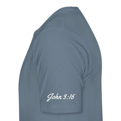 Jesus Gave His Life for Me and You! Premium Adult T-Shirt - steel blue