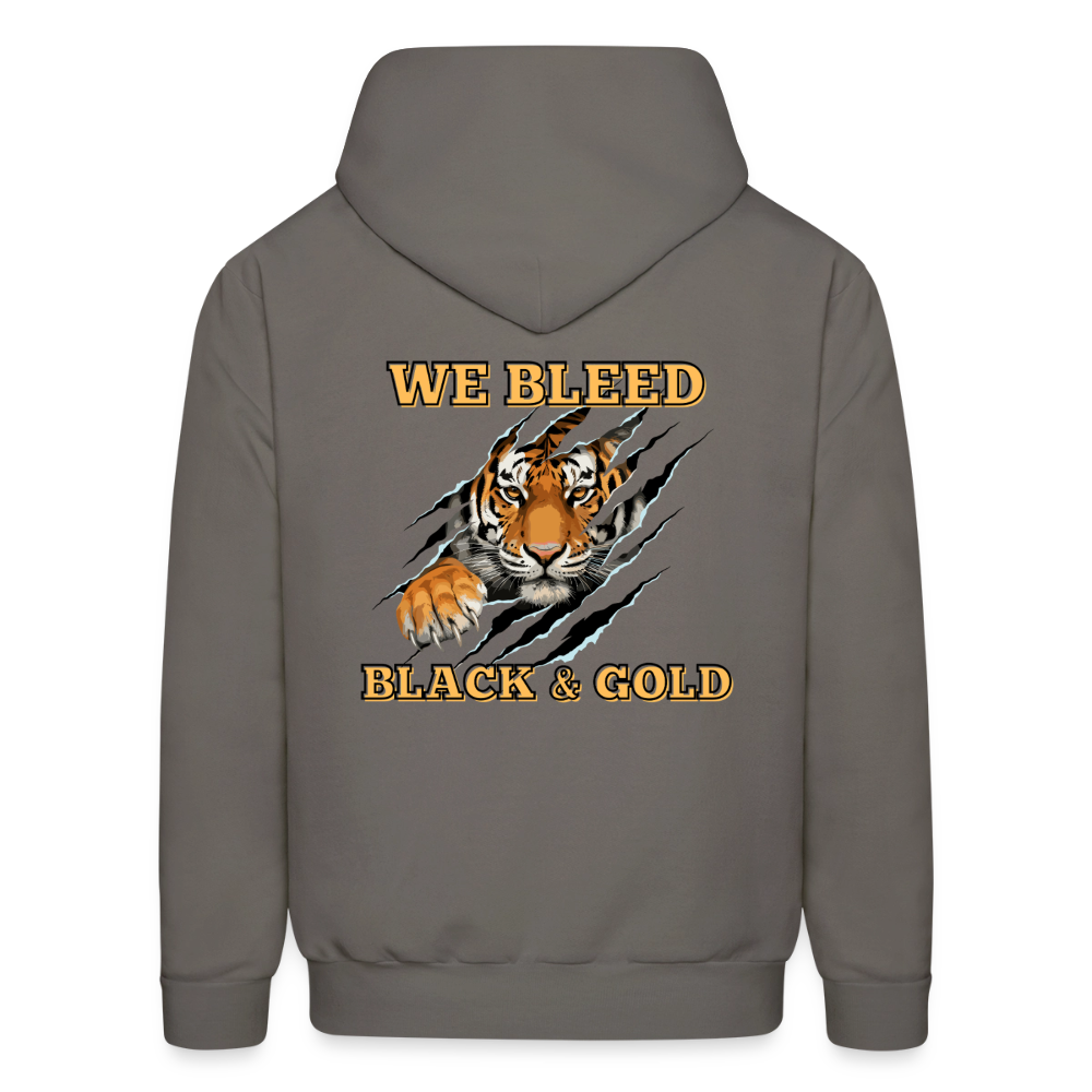 MP Bleed Black and Gold Hoodie - asphalt gray