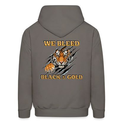 MP Bleed Black and Gold Hoodie - asphalt gray