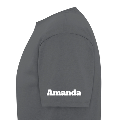 Customizable Zeta Phi Beta T-Shirt | GILDAN 5000 - charcoal