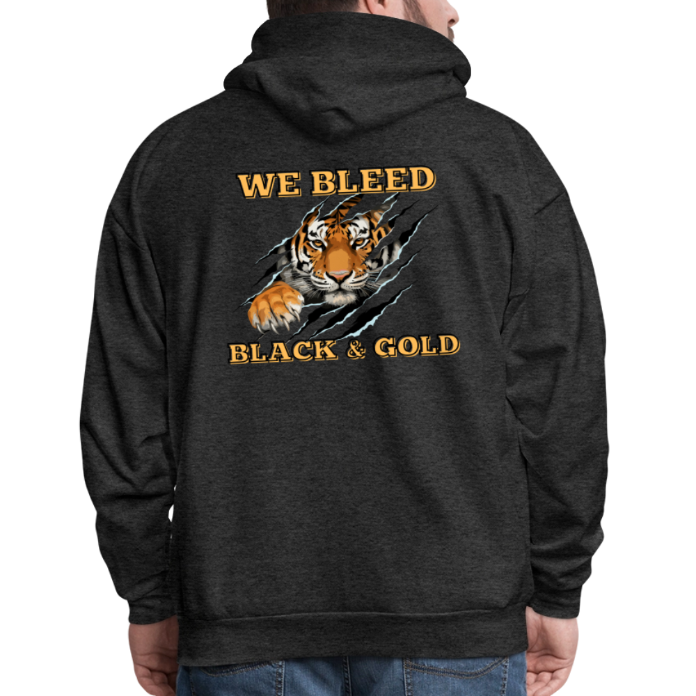 MP Bleed Black and Gold Hoodie - charcoal grey