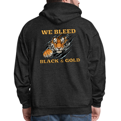 MP Bleed Black and Gold Hoodie - charcoal grey
