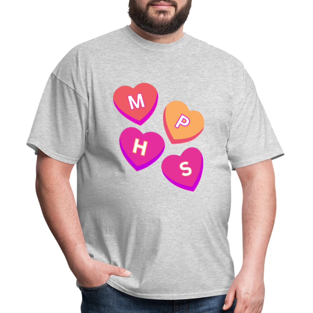 MPHS Convo Hearts Classic T-Shirt - heather gray