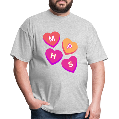 MPHS Convo Hearts Classic T-Shirt - heather gray