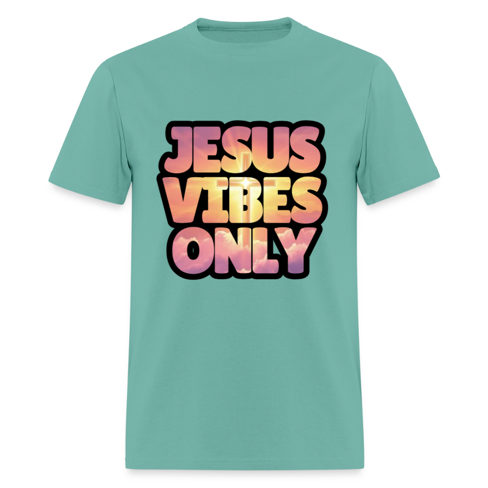 Jesus Vibes Only -Golden Pink Purple Unisex Classic T-Shirt - aquatic