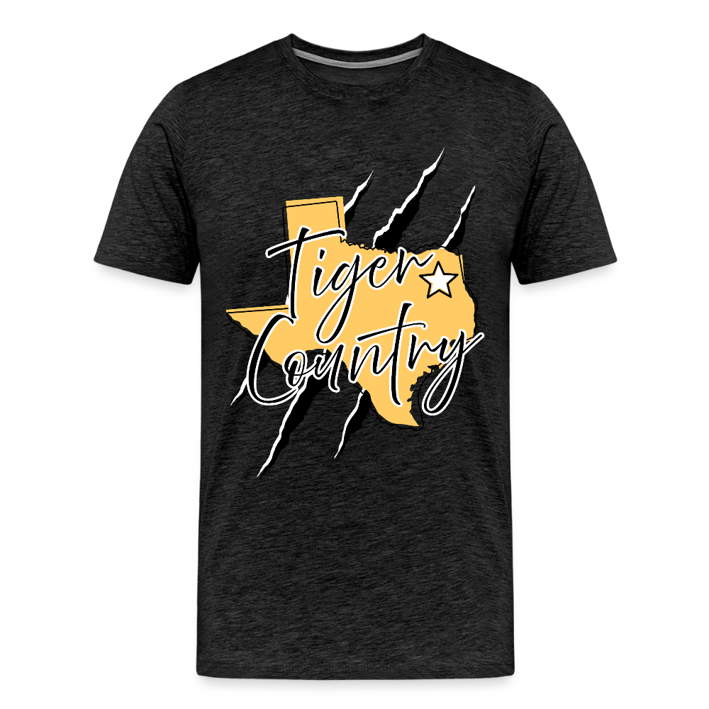 Tiger Country Premium Adult T-Shirt - charcoal grey