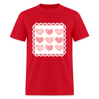 MP LOVE COOKIES- Child Nutrition T-Shirt | GILDAN 5000 - red